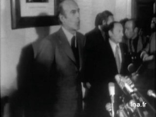 Déclaration de Valéry Giscard D' Estaing à Chamalières