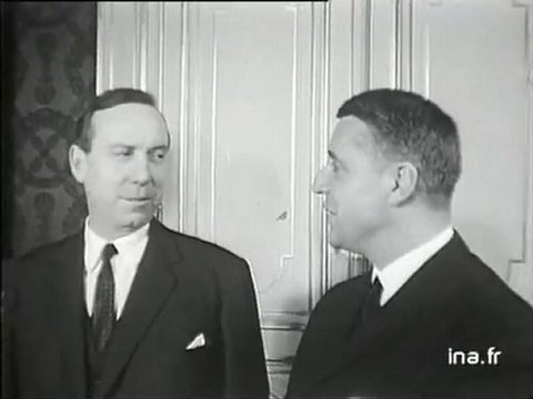 Valéry Giscard d'Estaing et Michel Debré : Passation de pouvoir