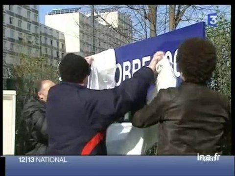Inauguration station de métro 17 octobre 1961