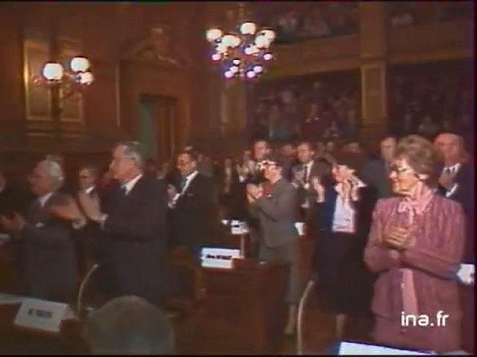 Election de Jacques Chaban Delmas à la mairie de Bordeaux