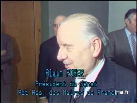 Réunion des maires du Jura sous la présidence de Monsieur Alain Poher à Lons le Saunier