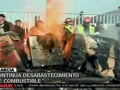La huelga deja sin combustible a las gasolineras francesas