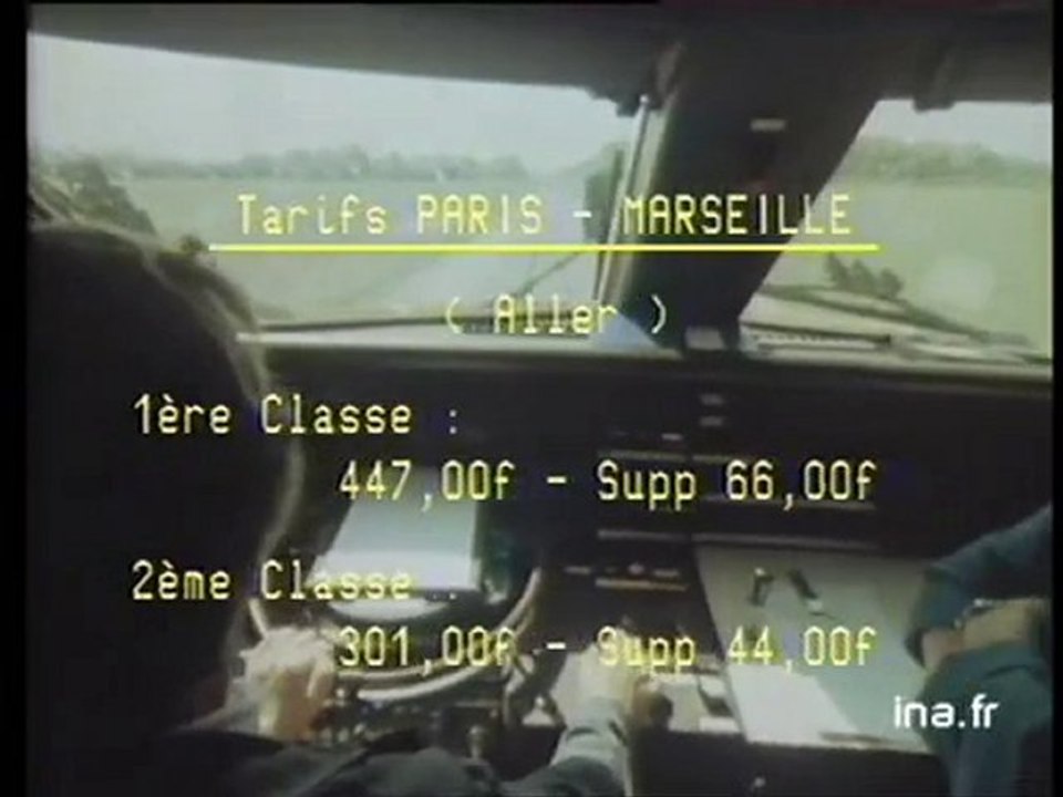 Premier TGV: Marseille / Paris