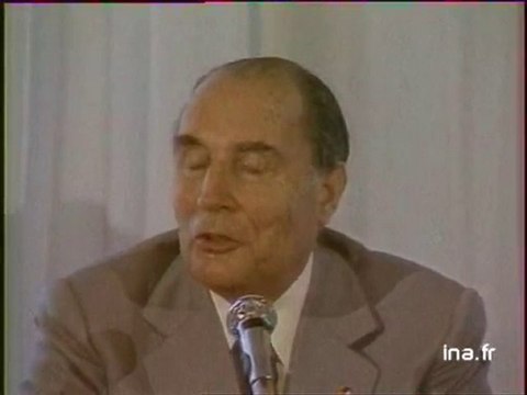 Visite de François MITTERRAND à La Roche sur Yon