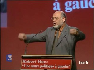 Meeting électoral de  Robert HUE à Villeurbanne