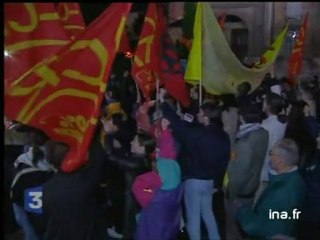 Soirée électorale place de la Bastille et de l'Odéon
