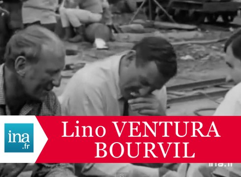 Lino Ventura et Bourvil Les Grandes Gueules - Archive INA