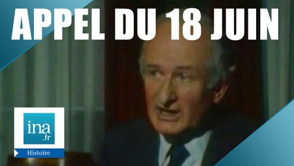 L'Appel du 18 Juin raconté par l'aide de camps de De Gaulle | Archive INA