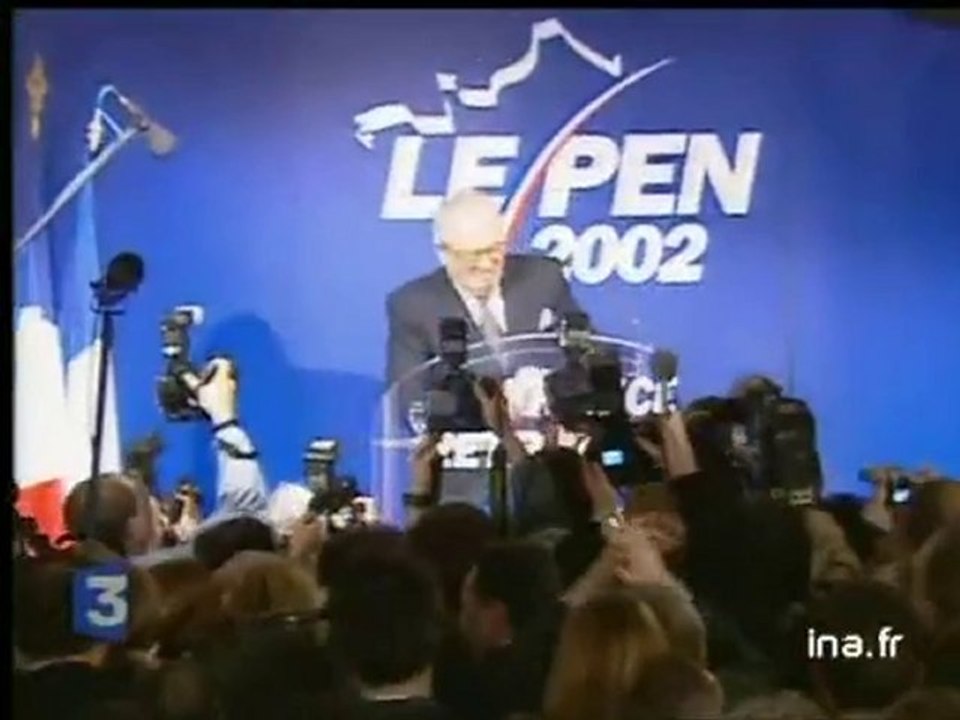 Soirée électorale de Jean-Marie Le Pen à Saint-Cloud