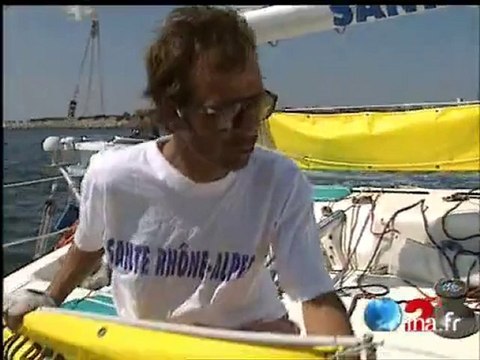 Arrivée solitaire Figaro