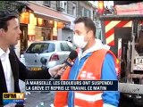 Marseille : les éboueurs reprennent le travail