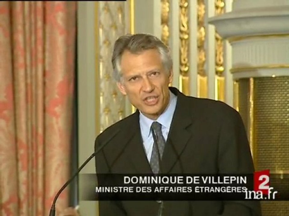[Extrait du discours de Dominique de Villepin]