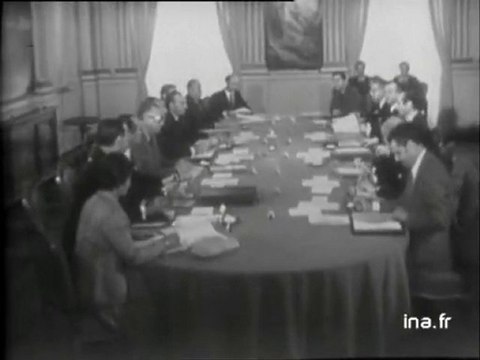 Conseil des ministres et Michel Poniatowski