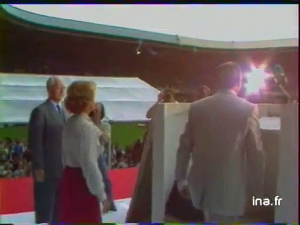 Jacques CHIRAC au parc des Princes