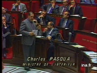 Charles Pasqua à l'Assemblée nationale