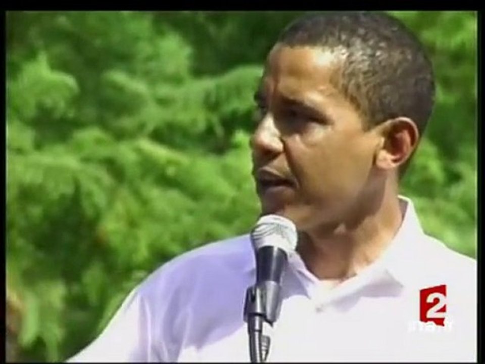 [Etats Unis : Portrait du sénateur Barack Obama, candidat démocrate à l'investiture]