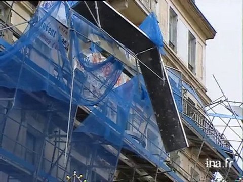 Les dégats à l'hôpital d'Aix les Bains suite à la tempête