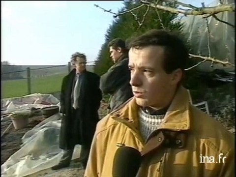 Aide apportée par les élèves d'un lycée agricole aux maraîchers touchés par la tempête