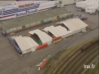 Vue d'hélicoptère : les dégâts dans la région