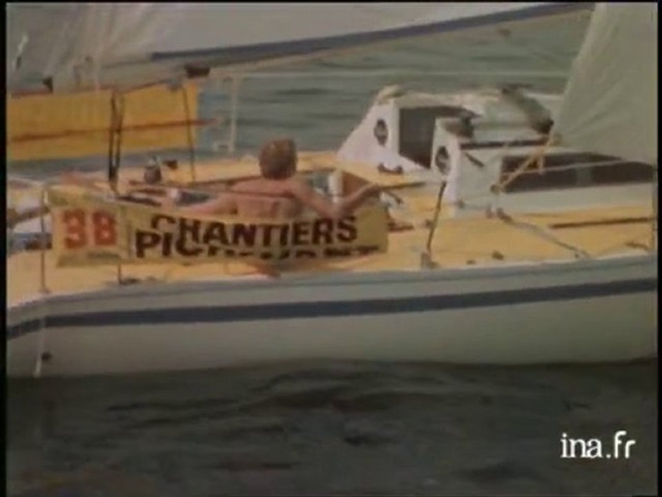 Concarneau : arrivée de la dernière étape de la course du Figaro