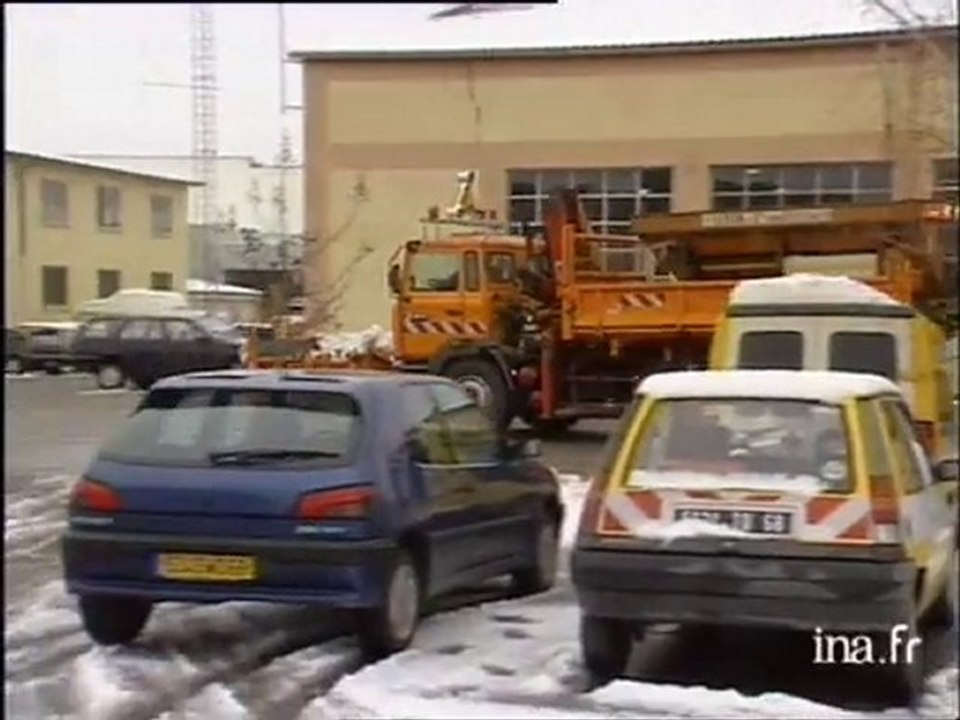 Mulhouse : après la tempête, la neige