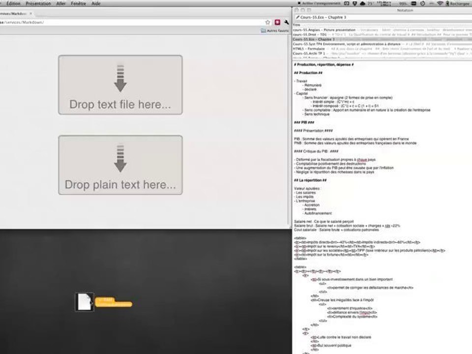 Markdown Dropzone