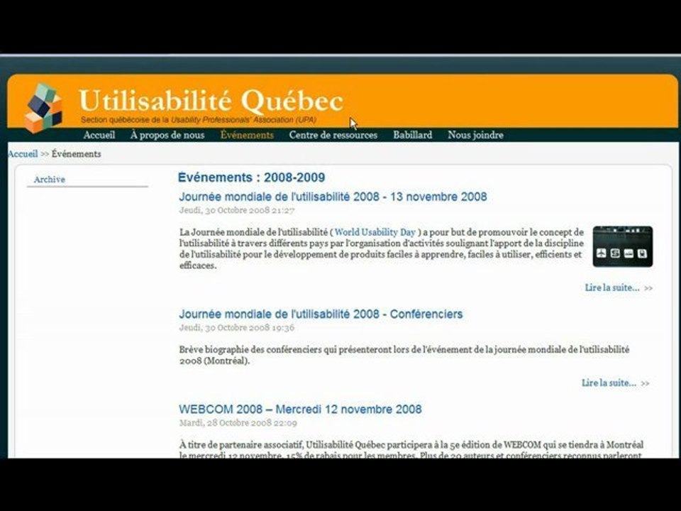 Présentation Usabilité Québec