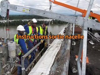 Plate forme suspendue d'accès - Port du Rhin - Strasbourg