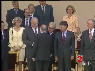 Résumé du défilé du 14 Juillet 1994 en présence de l'Eurocorps