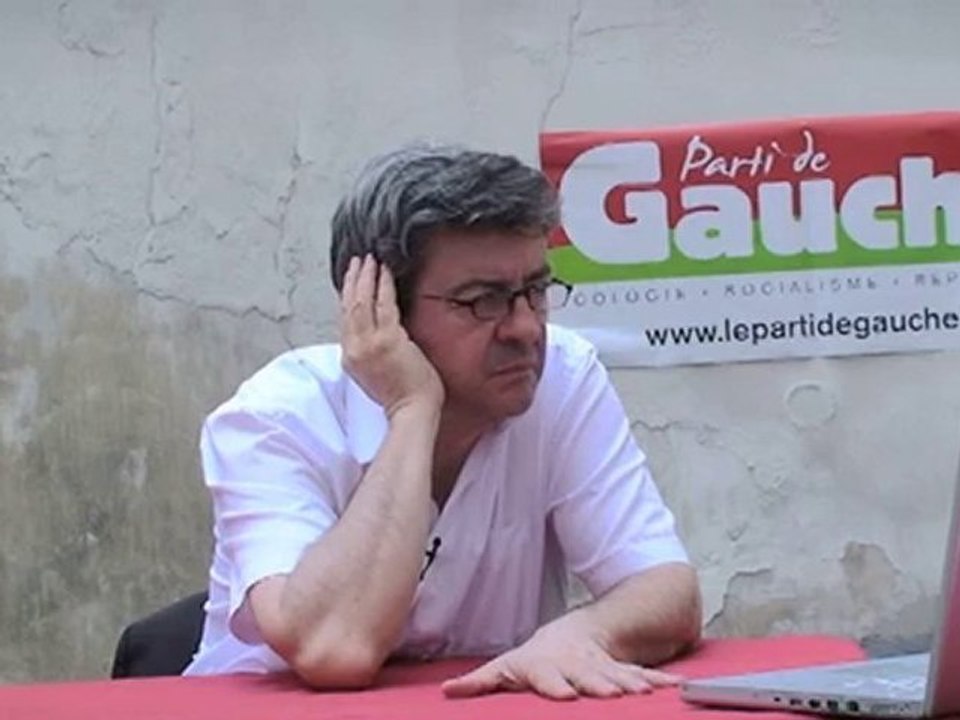 Jean-Luc Mélenchon et David Pujadas - Fin de concession