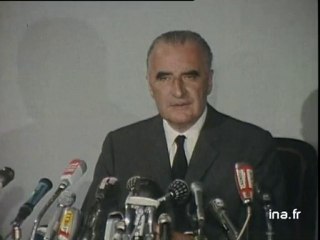 ELECTIONS PRESIDENTIELLES : DECLARATION GEORGES POMPIDOU