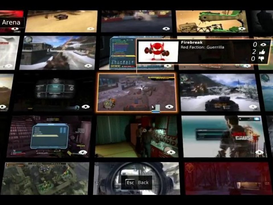 Petit tour de l'interface OnLive