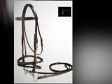 Fancy Stitched Crown Padded Bridle with Laced Reins