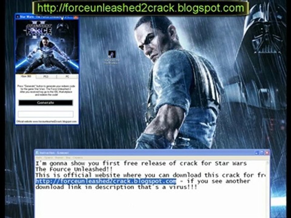 Download Star Wars The Force Unleashed 2 game and Keys