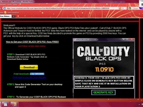 Free Blackops PS3 Cracks & Keys