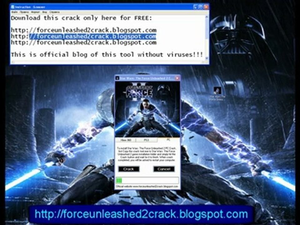 Star Wars The Force Unleashed 2 Crack For XBOX 360, PS3, PC.
