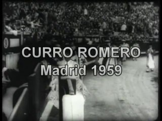Curro Romero Madrid 1959