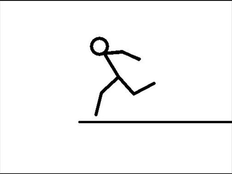 Pivot StickFigure Courir Muscle mais tue