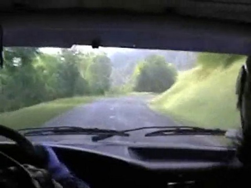 Rallye Val de Bresle 2009: cam embarquée ES2: 309 GTI16 grA