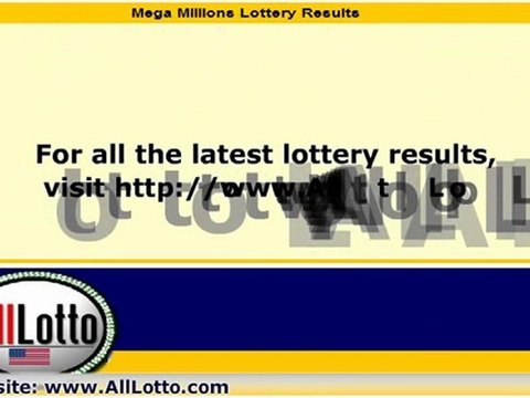October 26, 2010 Mega Millions Lottery Results from AllLotto