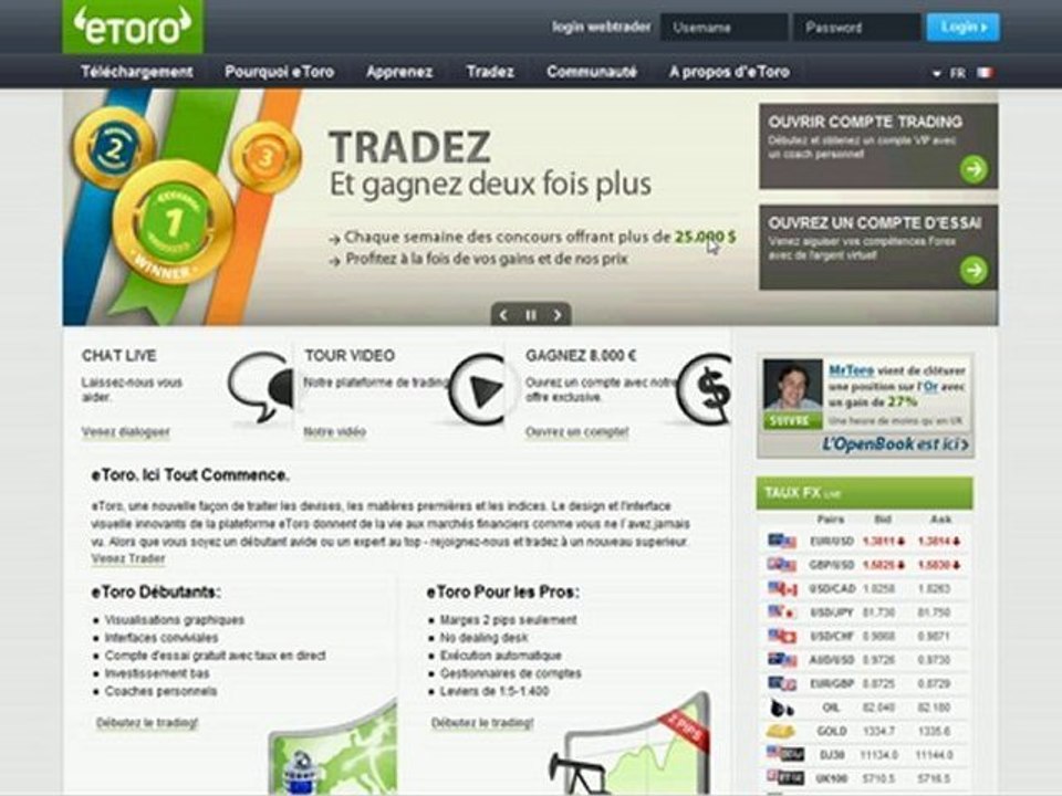 Gagner de l'argent avec etoro la plateforme forex