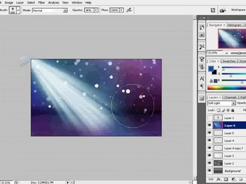 Create colorful background in Photoshop