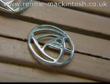 Charles Rennie Mackintosh silver earrings DWO221
