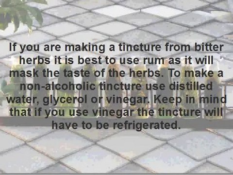 How To Make Herbal Tinctures