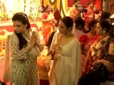 Rani Mukherjee & Bappi DURGA POOJA