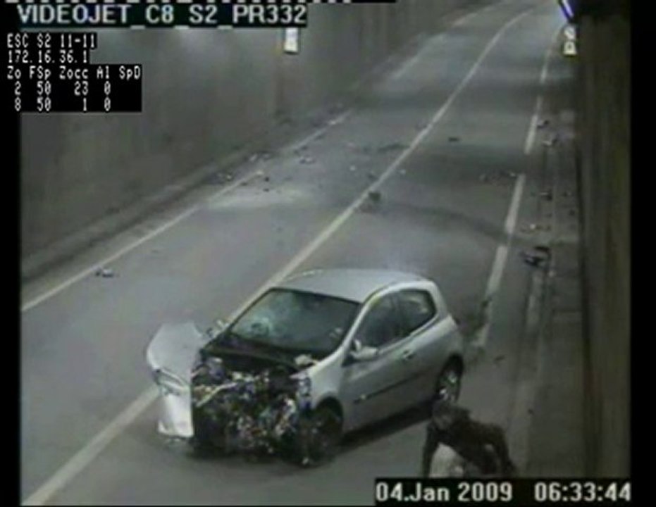Accident dans un tunnel