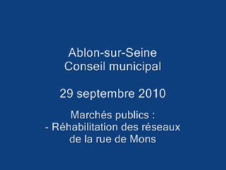 CM 29 sept. 2010 marchés publics