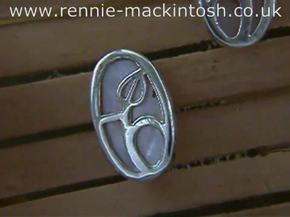 Charles Rennie Mackintosh silver earrings DWA304