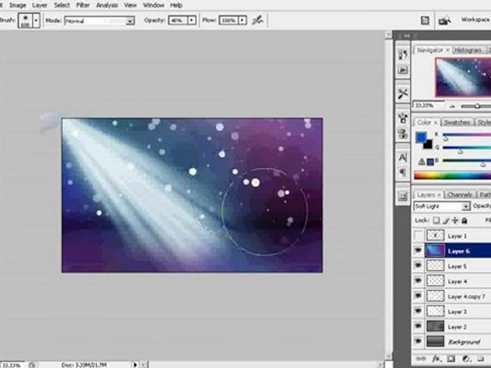Create colorful background in Photoshop