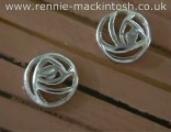 Charles Rennie Mackintosh silver earrings DWA354